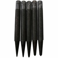 5pc Steel Centre Punch Metal Nail Brads Dot Starter Marking Set 1/16" - 3/16"