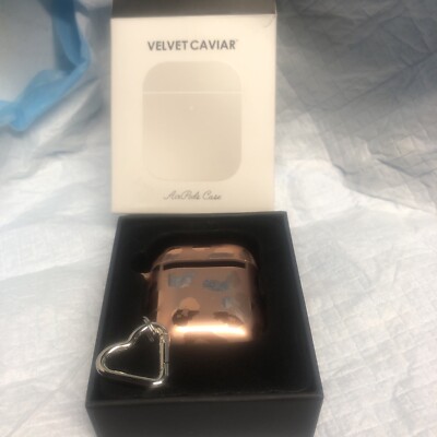 Velvet Caviar AirPods Case Bronze Chrome Leopard  Print - New In Box