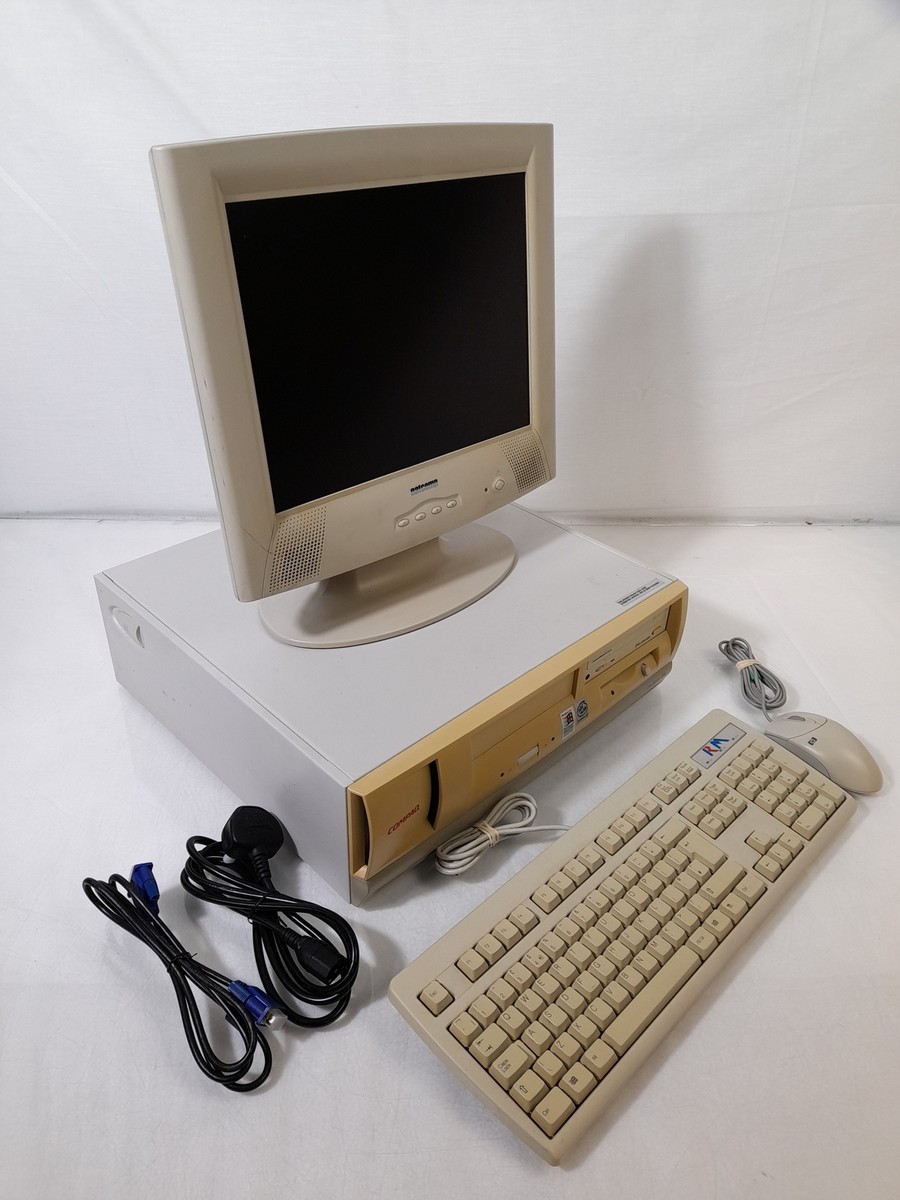 Vintage Compaq Deskpro EN PC Pentium III 800 MHz 510MB 80GB HDD
