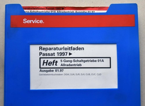 VW Passat 3B (B5), 5-Gang-Schaltgetriebe 01A Allradantrieb, Reparaturleitfaden