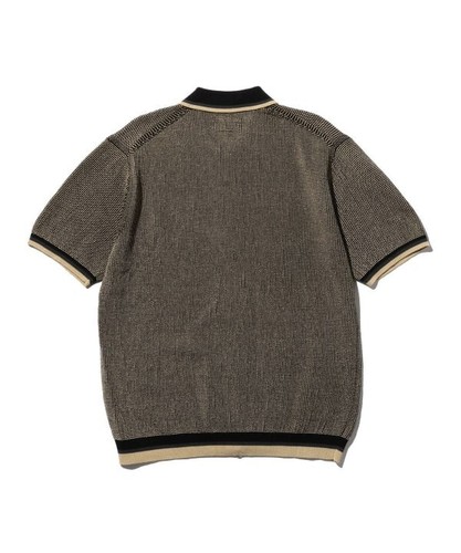 (ASK availability First) BEAMS Solid Zip Knit Polo NEW - Picture 5 of 24