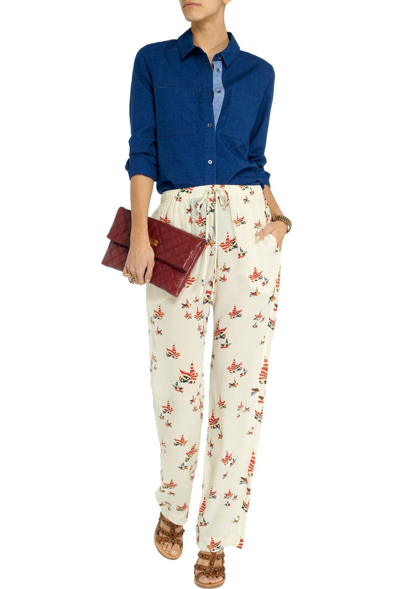 isabel marant botanical design pants
