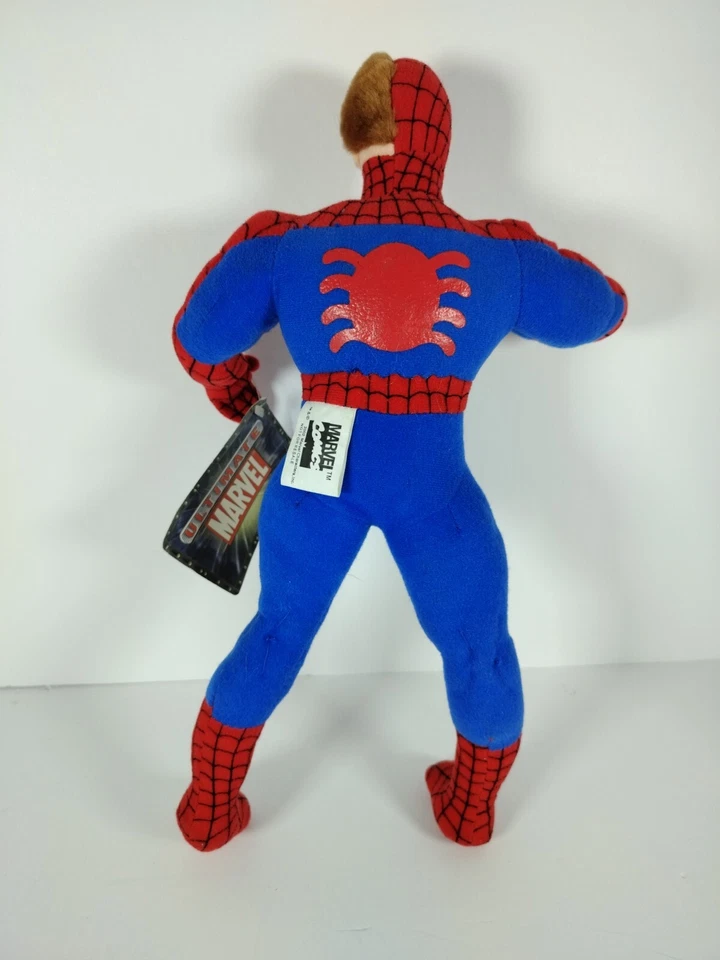 Vtg 2002 KellyToy Peter Parker Spiderman Plush Ultra DUAL Marvel 13”Htf Read... - Image 3 of 4