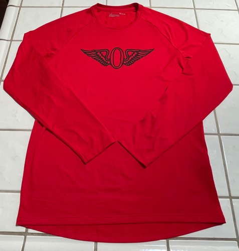 UNDER ARMOUR Olympic Club of SF Athletic Shirt RED Long Sleeve Golf Mens Small - Picture 2 of 11