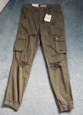 Women's brand new with tags size 8 khaki green cargo trouser bottoms