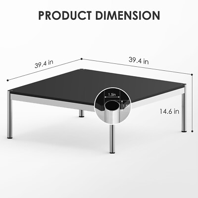 USM Haller Style Modern Metal Coffee Table Square Simple USM Haller Style Modern Metal Coffee Table Square Simple