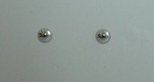 Earring 5.0 mm Ball Stud 14k White Gold