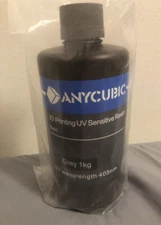 Anycubic 3D Printing UV Sensitive Resin Basic Grey 1KG UV Wavelength 405 nm
