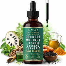 qizfyzz 10-in-1 Soursop Bitters Drops Herbal Supplement 2 fl oz
