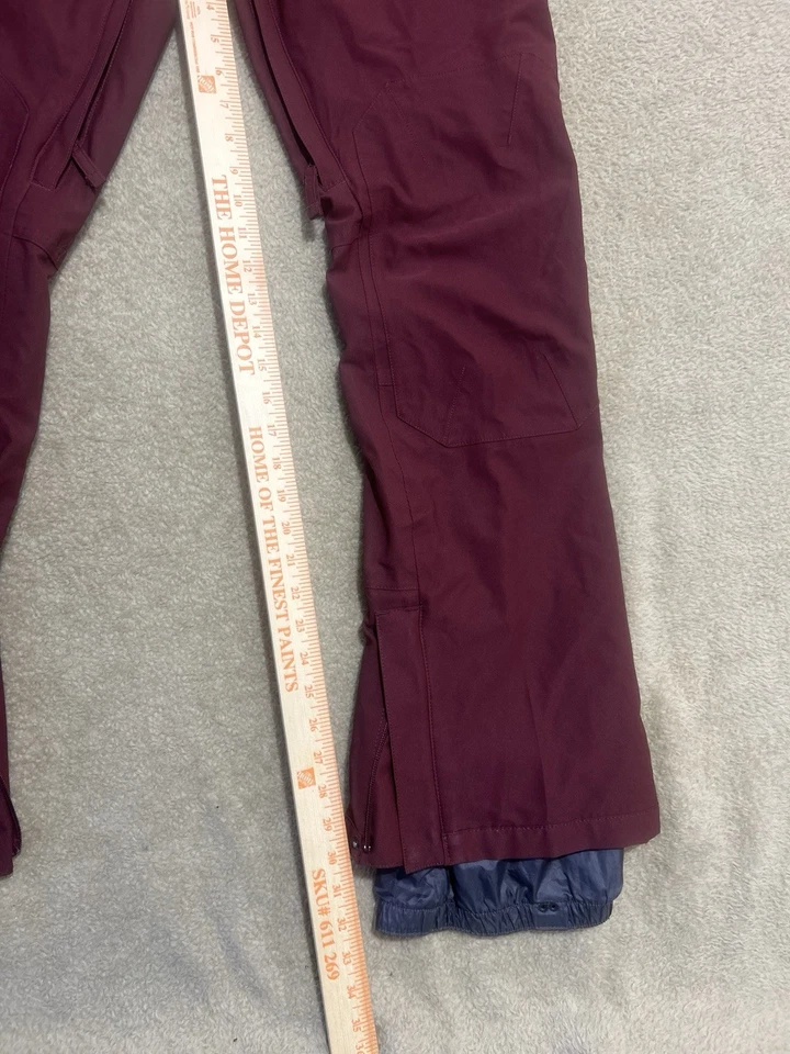 Pantalones de nailon de invierno Burton granate para hombre medianos Southside esquí nieve snowboard Foto 3 de 4