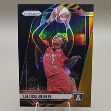 Panini 2024 Prizm WNBA Laeticia Amihere Atlanta Dream #54 Black Gold /5