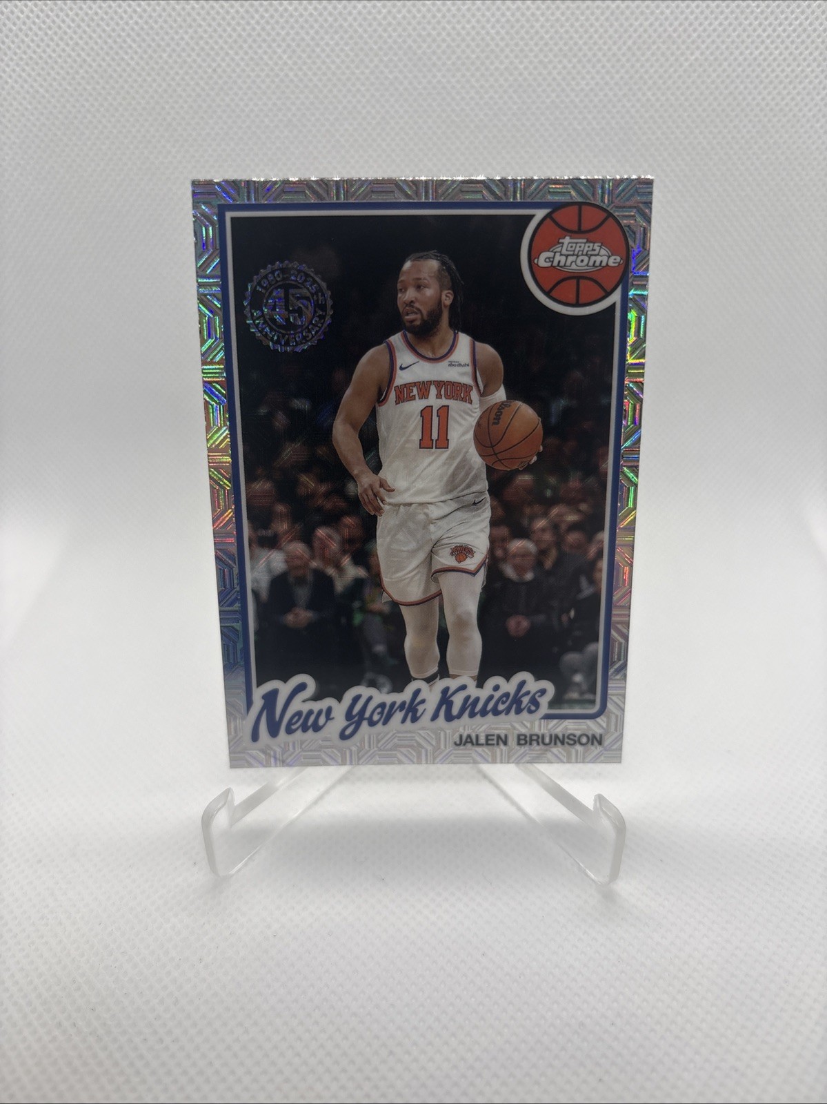 Topps 2025-26 1980-81 Topps Chrome Silver Pack Jalen Brunson TC-JBR Knicks