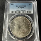 1921 $1 Morgan Silver Dollar PCGS MS64 Brilliant Uncirculated 90% Silver Coin