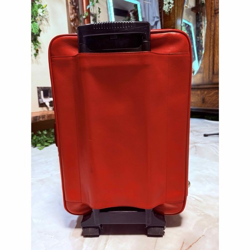 Ferrari Schedoni Leather Carry Bag Trolley Case - Picture 4 of 10