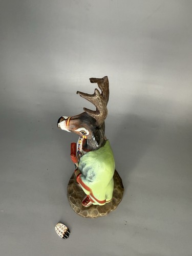 Robert Shields “Deer Shaman” Sculpture – Signed 2002 🦌✨ - Picture 4 of 7