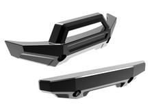Traxxas 10735-BLKCR - Front Rear Bumper, Black Chrome