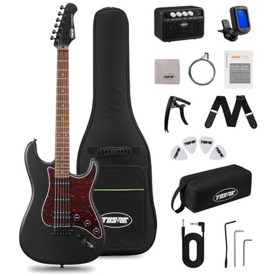 Stratocaster Electric Guitar Set - HSS Pickup, Gig Bag, Capo