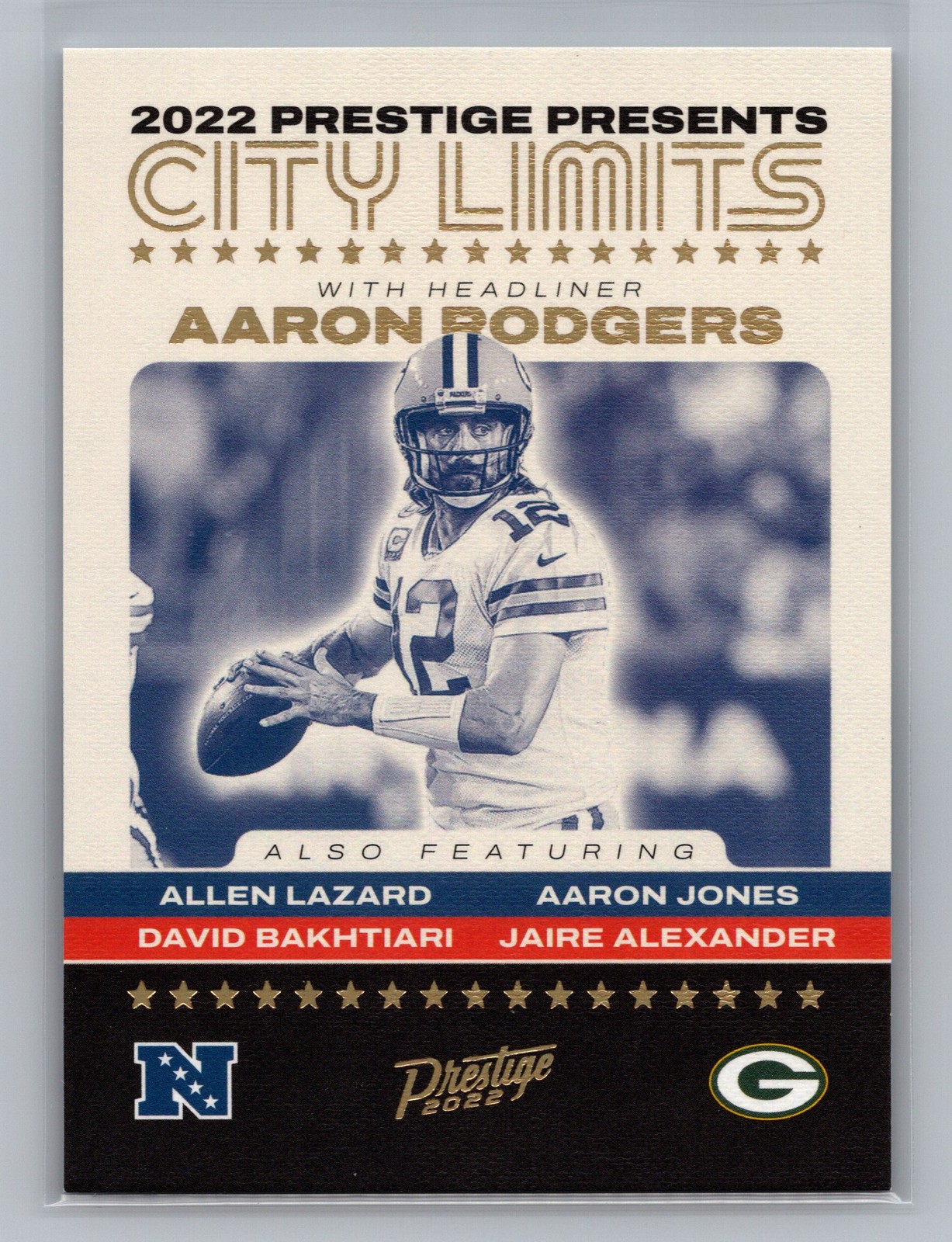2022 Panini Prestige Aaron Rodgers Packers City Limits SSP Case Hit #CL-1 10350