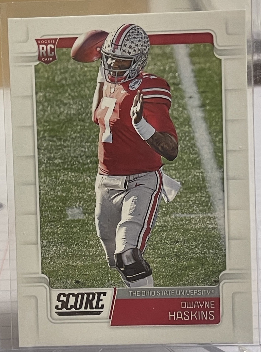 2019 Score Dwayne Haskins Rookie Ohio State Buckeyes #332 Washington RIP