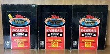 3-1992 Topps Stadium Club Baseball Series 1 Unopened Wax Boxes