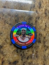 LEBRON JAMES 2005-06 Topps Poker Chip non auto Blue Black Silver Holo #293/299