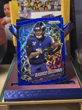 2025 Panini Prizm Football /14 Rashod Bateman Prizm Choice Blue #273 Ravens