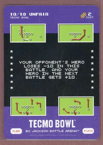 2026 Bo Jackson Battle Arena Tecmo Bowl Plays #83 10/10 Unfair