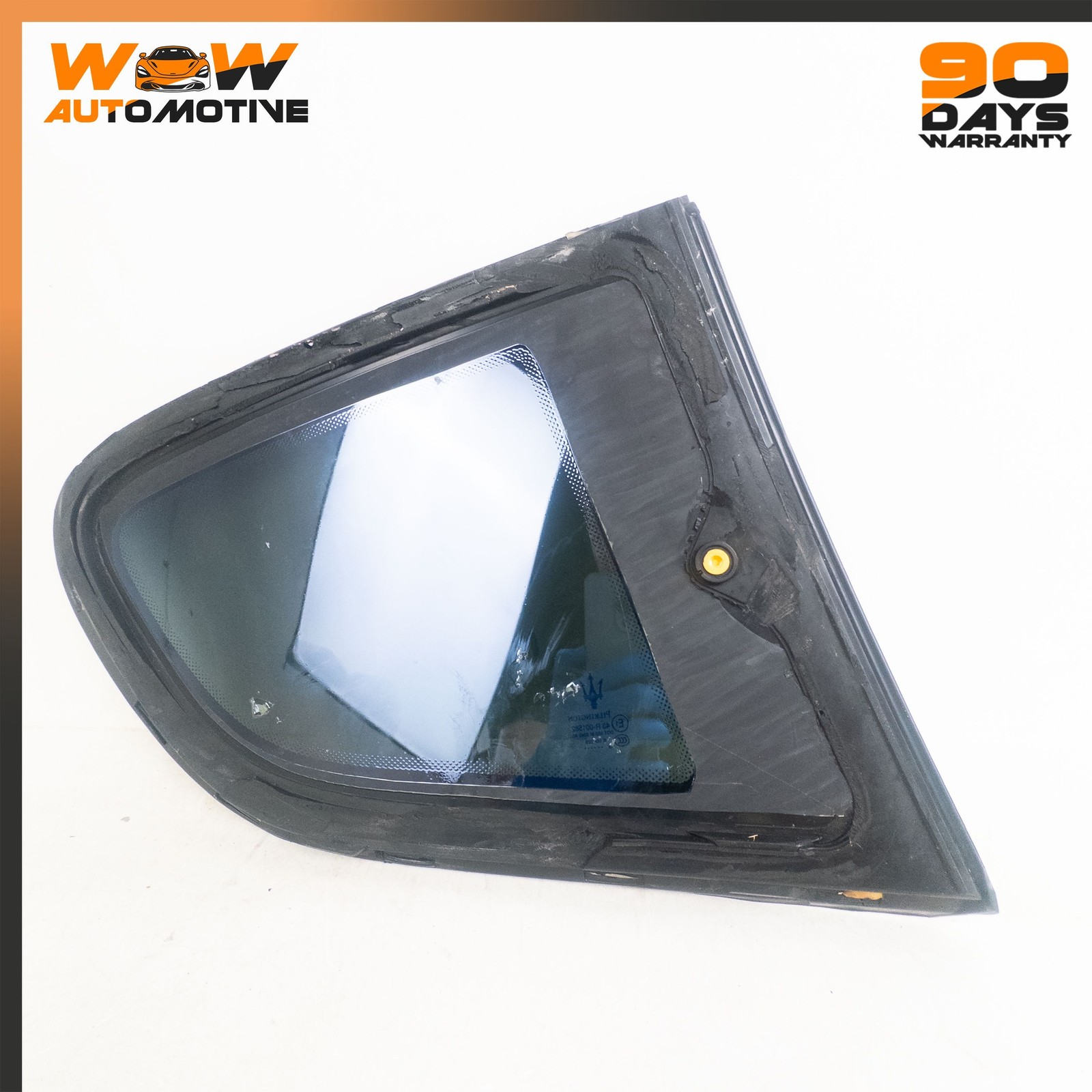 08-19 MASERATI GRANTURISMO REAR LEFT DRIVER SIDE QUARTER WINDOW GLASS OEM