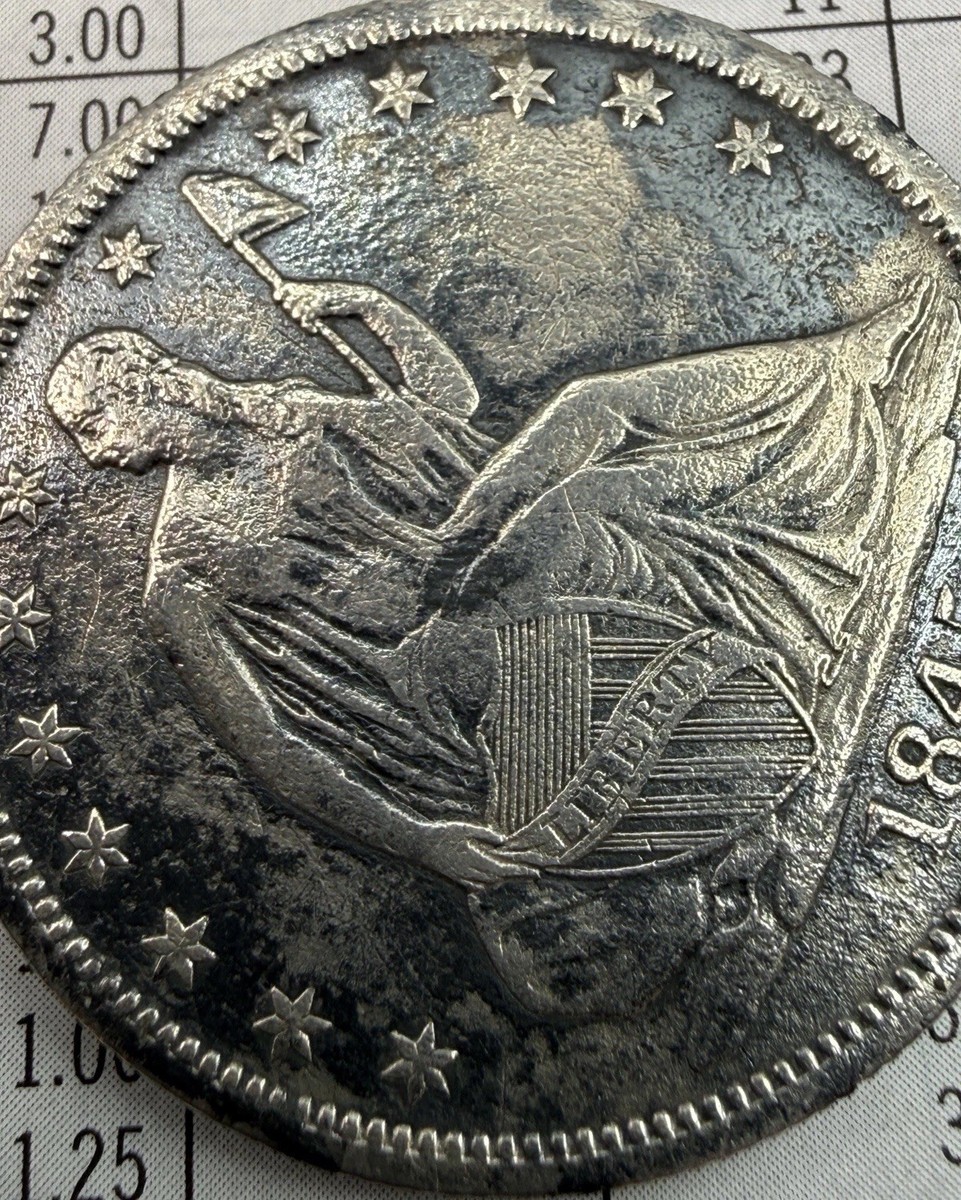 1845 O Seated Liberty Half Dollar 50c NO Drapery- XF Details