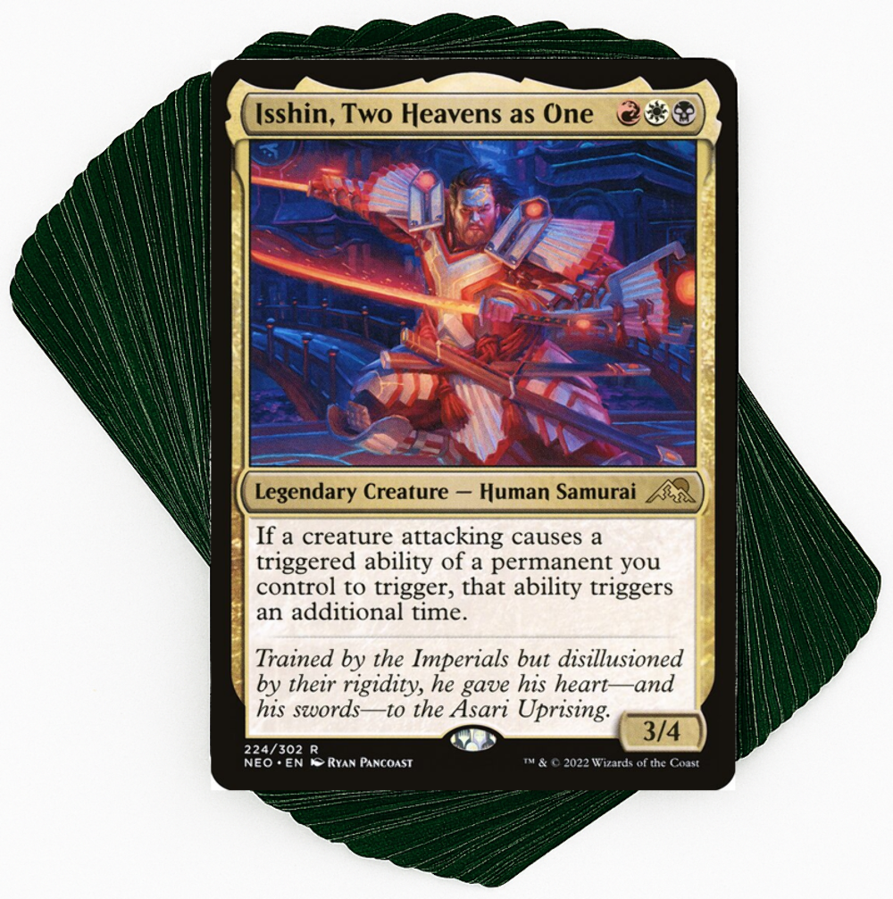 ***Custom Commander Deck*** Isshin, Two Heavens as One - Samurai - EDH MTG Magic ***Custom Commander Deck*** Isshin, Two Heavens as One - Samurai - EDH MTG Magic