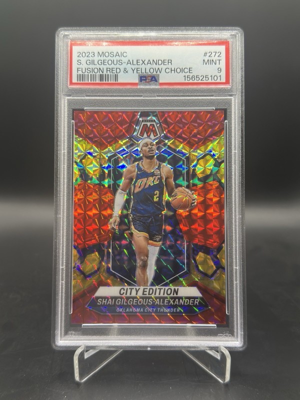 2023-24 Mosiac SGA 272 Fusion Red & Yellow Choice PSA 9