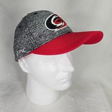 Carolina Hurricanes Hat Cap Snap Back Gray Red NHL Hockey 20th Anniversary Mens