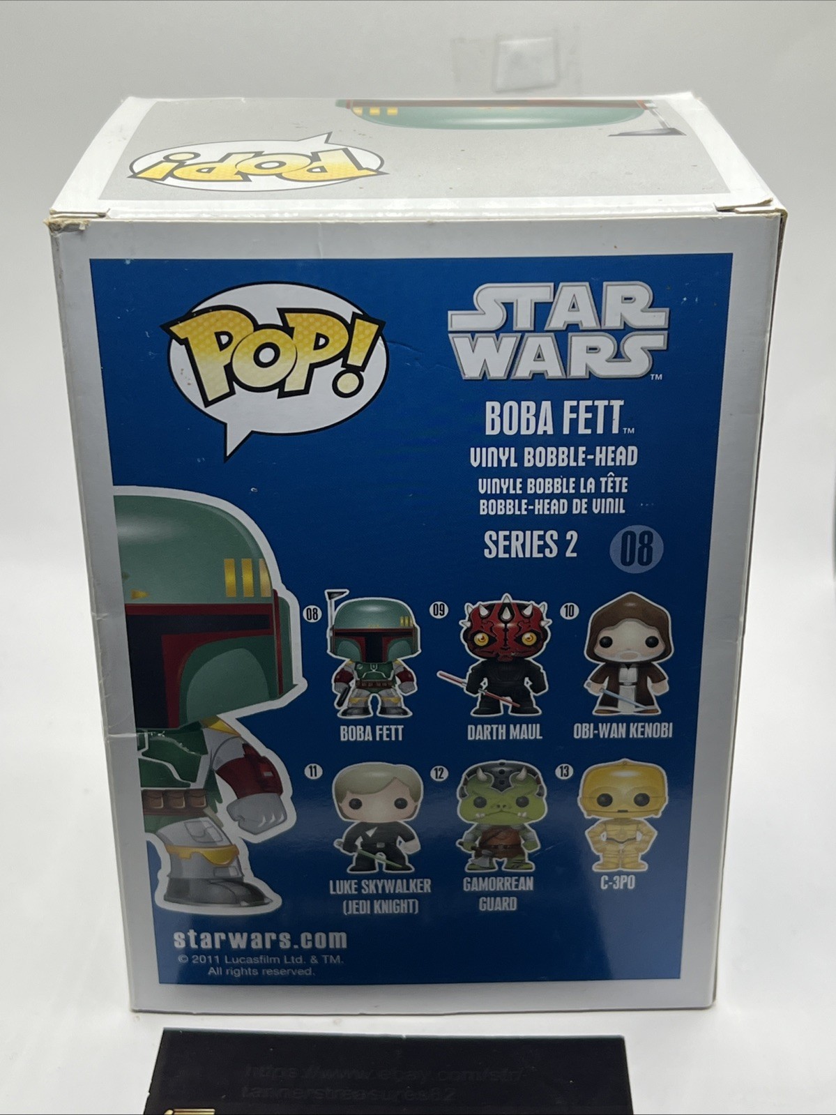 Star In Box Funko Pop Star Wars: BOBA FETT #08 Blue Box Rare NEW w/Protector! | eBay