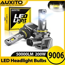 AUXITO 9006 HB4 Canbus LED Headlight Bulb Low Beam Light 200W 50000LM Bright US