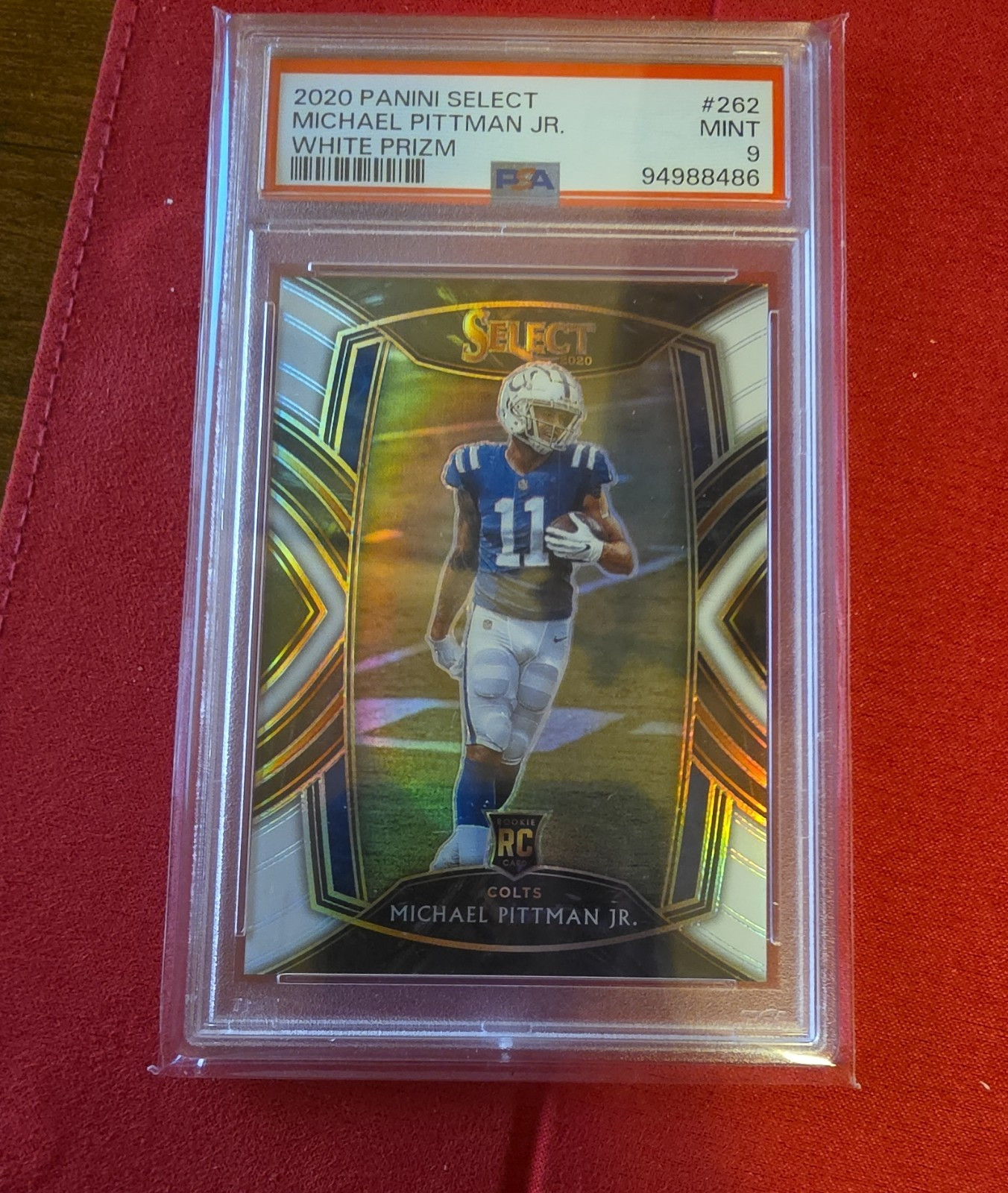 Panini 2020 Select Club Level White Prizm Michael Pittman Jr. #262 PSA 9 06/35