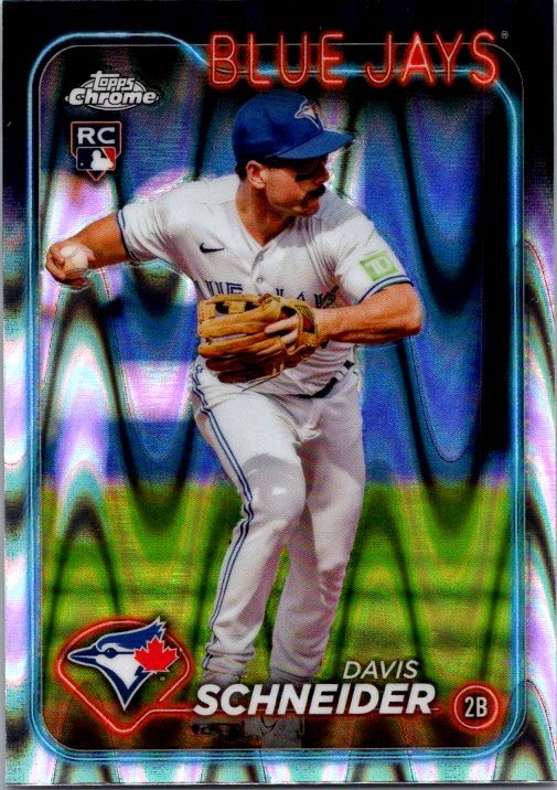 2024 Topps Chrome #290 Davis Schneider Raywave Refractors