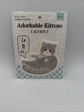 Bloc Notes Adhésif Chat Kawaii Post It Chaton Papeterie Cute