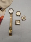 4 Vintage Wrist Watch Faces Timex Lucerne Vulcain Loyal Order Of Moose