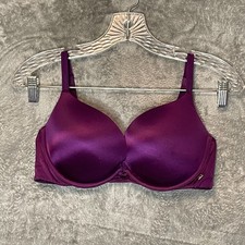 Victorias Secret Women Satin Purple Very Sexy Push Up Underwire Bra 34D