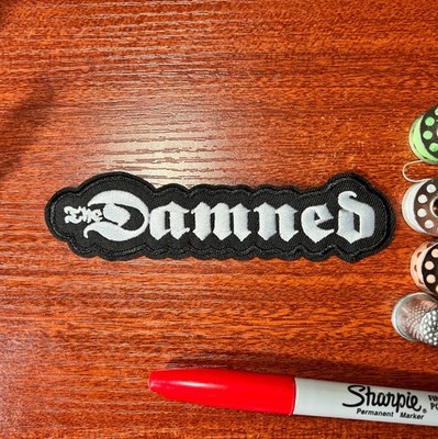 The Dammed Patch 70s Punk Gothic Post-Punk Pop Rock Embroidered Iron On 1.25x5''