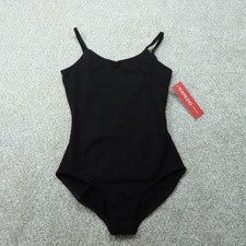 Capezio Leotard Girls Large Black Princess Camisole Sleeveless Ballet Dancewear