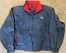 Men’s Port Authority Pepsi Cola Jacket Navy Blue Full Zip On Tour Size XL