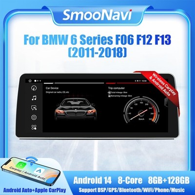 12,3'' Android 14 Autoradio GPS Carplay für BMW 6 Series F06 F12 F13 8+128GB DAB+