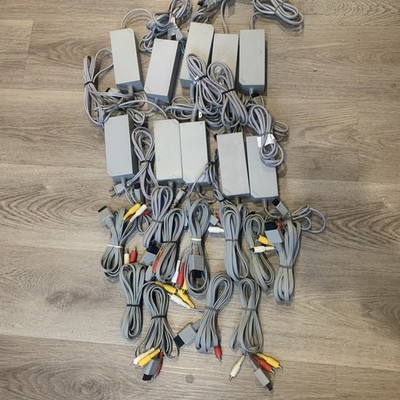 Lot of 20 Wii AC /AV cable RVL-002 OEM Genuine Tested Works