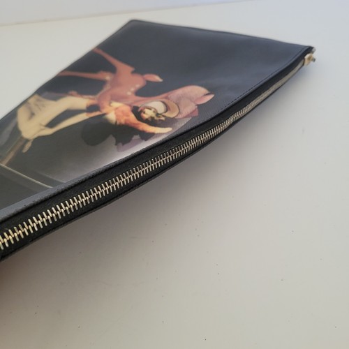 Authentic GIVENCHY x Disney Bambi Print Clutch Pouch Zip Black Designer - Picture 8 of 10