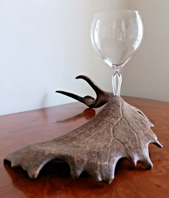 Hornfex Candle Holder, Flower Vase Fallow Deer Drop Rod, Swarovski, Loft Chalet