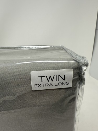 Wamsutta Twin XL Gray 400 Thread Count Cotton Sheet Set NEW in Package - Picture 10 of 10