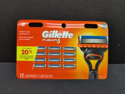 Gillette Fusion5 Men's 5-Blade Razor Cartridges Refills 12 Count