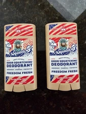 Dr Squatch Freedom Fresh Mens Natural Deodorant - 2 Pack - Limited Edition