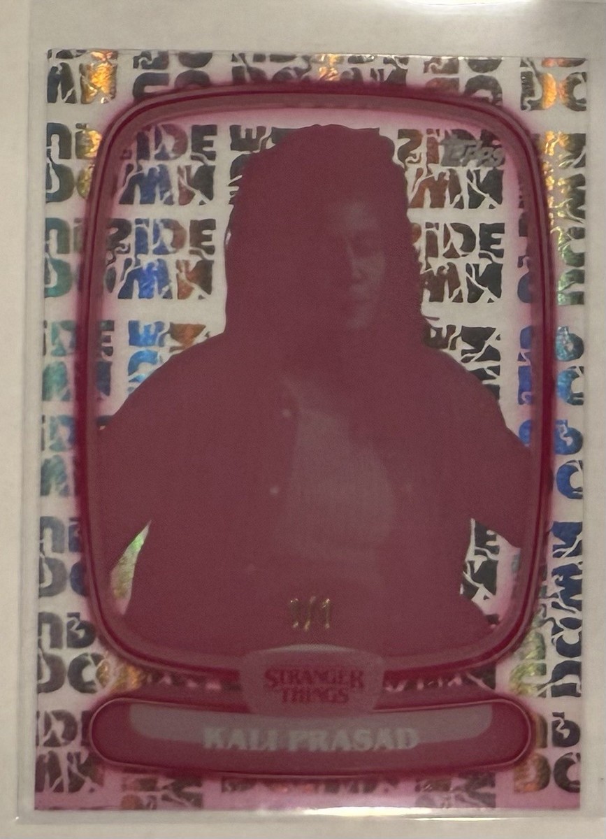 2025 Topps Stranger Thing High Tek Printing Proof Upside